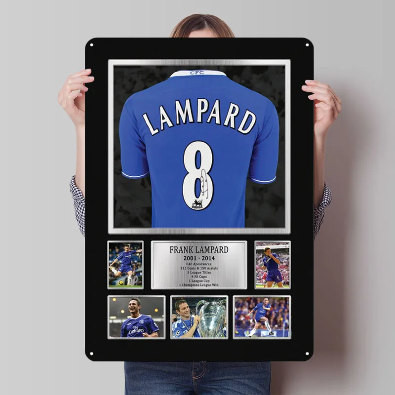 Frank Lampard Signed Chelsea Jersey Recreation Sign Sport Poster Vintage Decoration Room Retro Home Decor Items Wall Art Mural