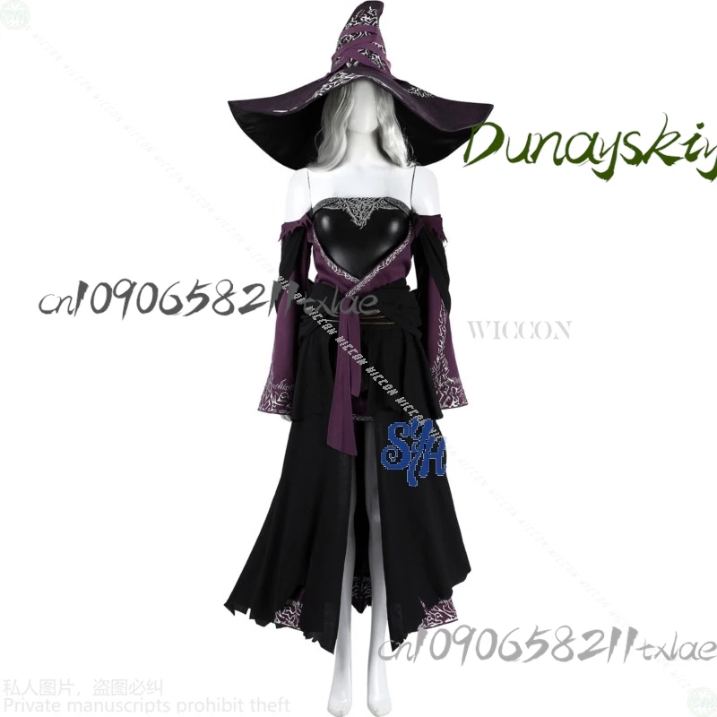 레클루스 코스프레 나이트 쿨 여성 레인 미스터리 마녀 의상 마법 망토 마법사 모자 섹시 블랙 펑크 로리타 다크 할로윈
