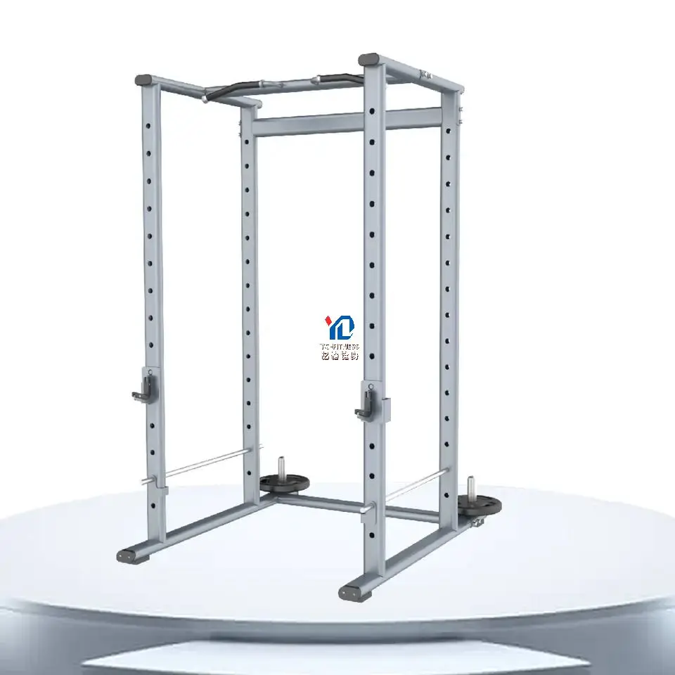 YG FITNESS-6038 Commercial Gym Exercise Power Cage Pull-ups Smith Machine Squat Rack Squat Power Rack