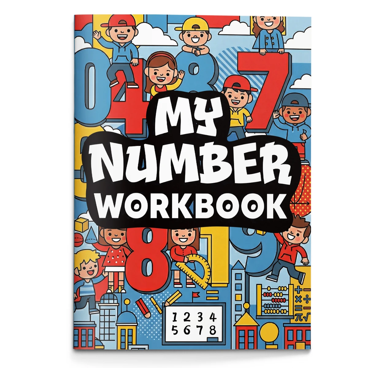 Kids Number Coloring Book, Preschool Activity Workbook, Number Recognition & Drawing, Concentration Training for Toddlers 2-6