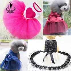 Classic Princess Dog Dresses Summer Small Dog Clothes Ropa Perro Chihuahua Tulle Skirt Cute Puppy Dress Yorkshire Pet Clothes