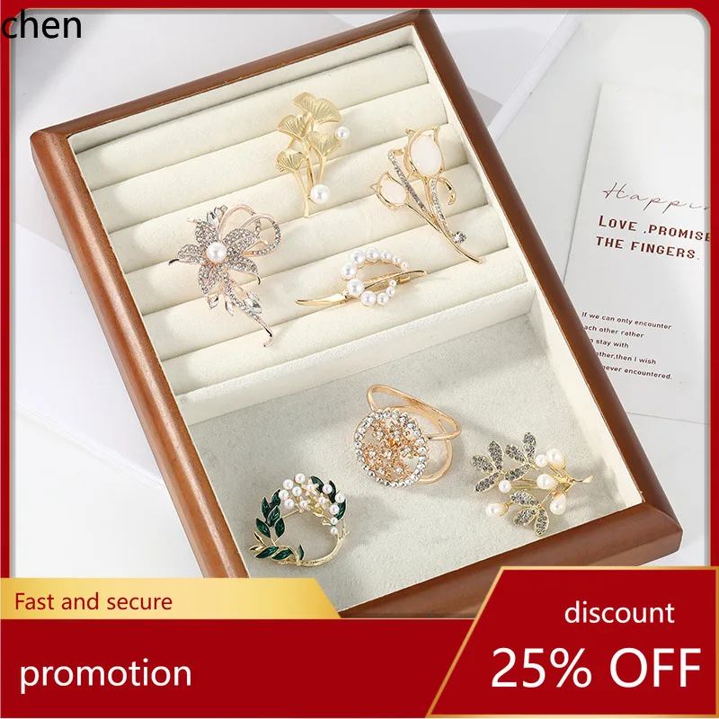 

YFY Alloy Diamond Brooch, Elegant High-end Pearl Brooch, Suit Decoration Gift Brooch