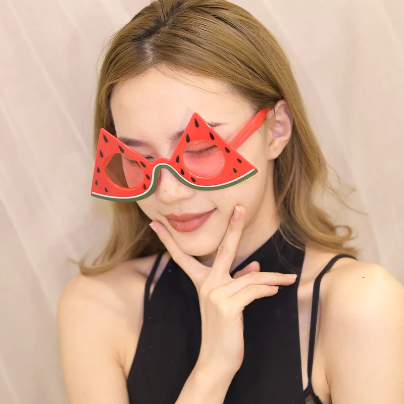 Hawaiian Watermelon Sunglasses Cosplay Anime Dress up Party Glasses Summer Glasses Wholesale Manufacturer of High Quality