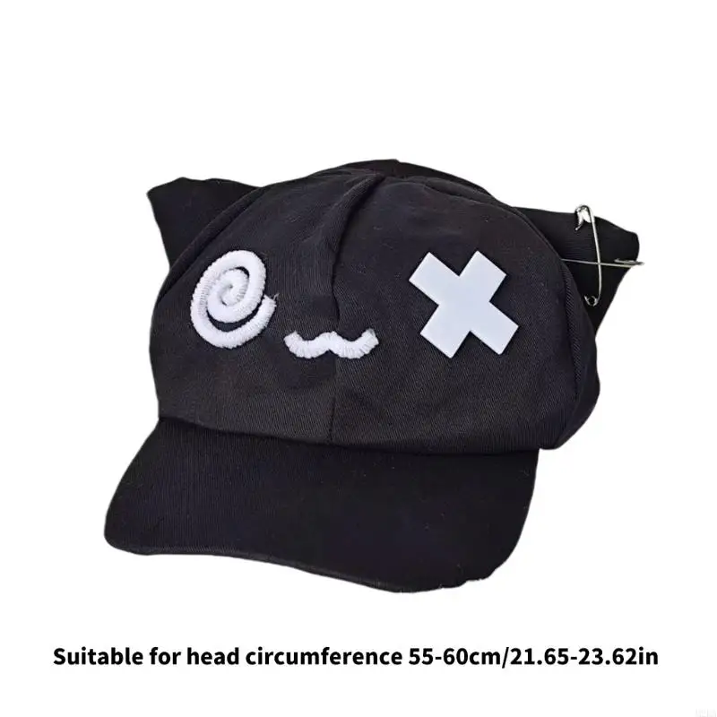 2025 แมวที่ปรับแต่งได้อย่างมีสไตล์หมวกเบสบอลหมวกเบสบอลตลกอิโมติคอนพิมพ์โพลีเอสเตอร์ที่ใช้งานได้จริง