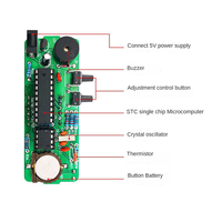 L67A Pro 4-Digit Digital DIY Clock Kits with Acrylic Shell, DIY Alarm Clock Soldering Practice Kit for Learning Electronics,C