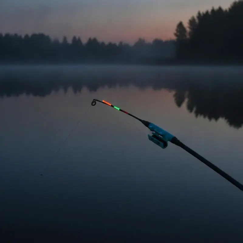 Wasserdichter, abnehmbarer, leuchtender LED-Angelstab, 2 Stück, leuchtender Stangen- und Posenlicht für Angler, Nachtangeln – Detail 3