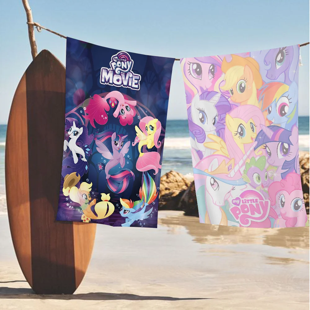 

My L-Little P-Pony Microfiber Blanket Quick Drying Beach Towels Oversized Printing Super Absorbent Pool Towel Blanket