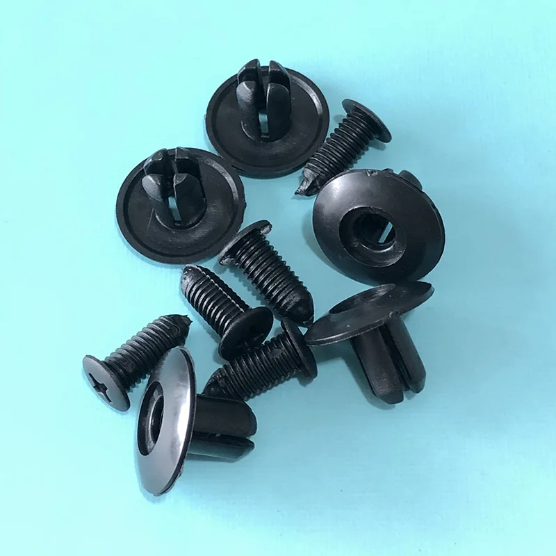 50/100pcs 8mm Car Clips Universal Purpose Plastic Expansion Rivets Car Decoration Folder Door Push-Type Trimming Plate Clips