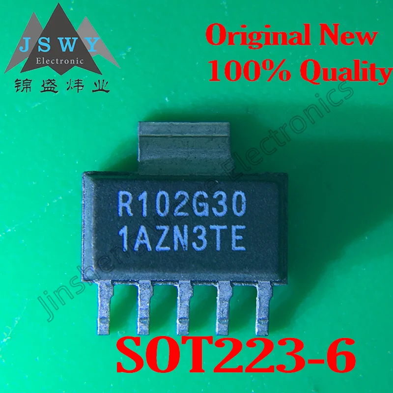 1~10PCS REG102GA-3.0 Silkscreen R102G30 Package SOT223-5 Low Voltage Differential Regulator Chip IC Good Quality Brand New