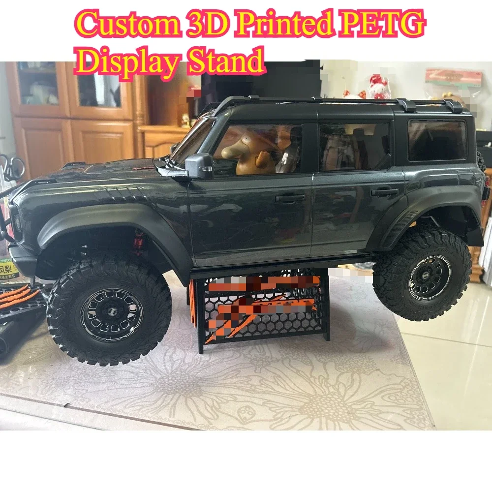 3D Printed High Density PETG Model Support Rack For 1/8 KM RC Crawler custom size Sturdy Display Stand Replacement Parts