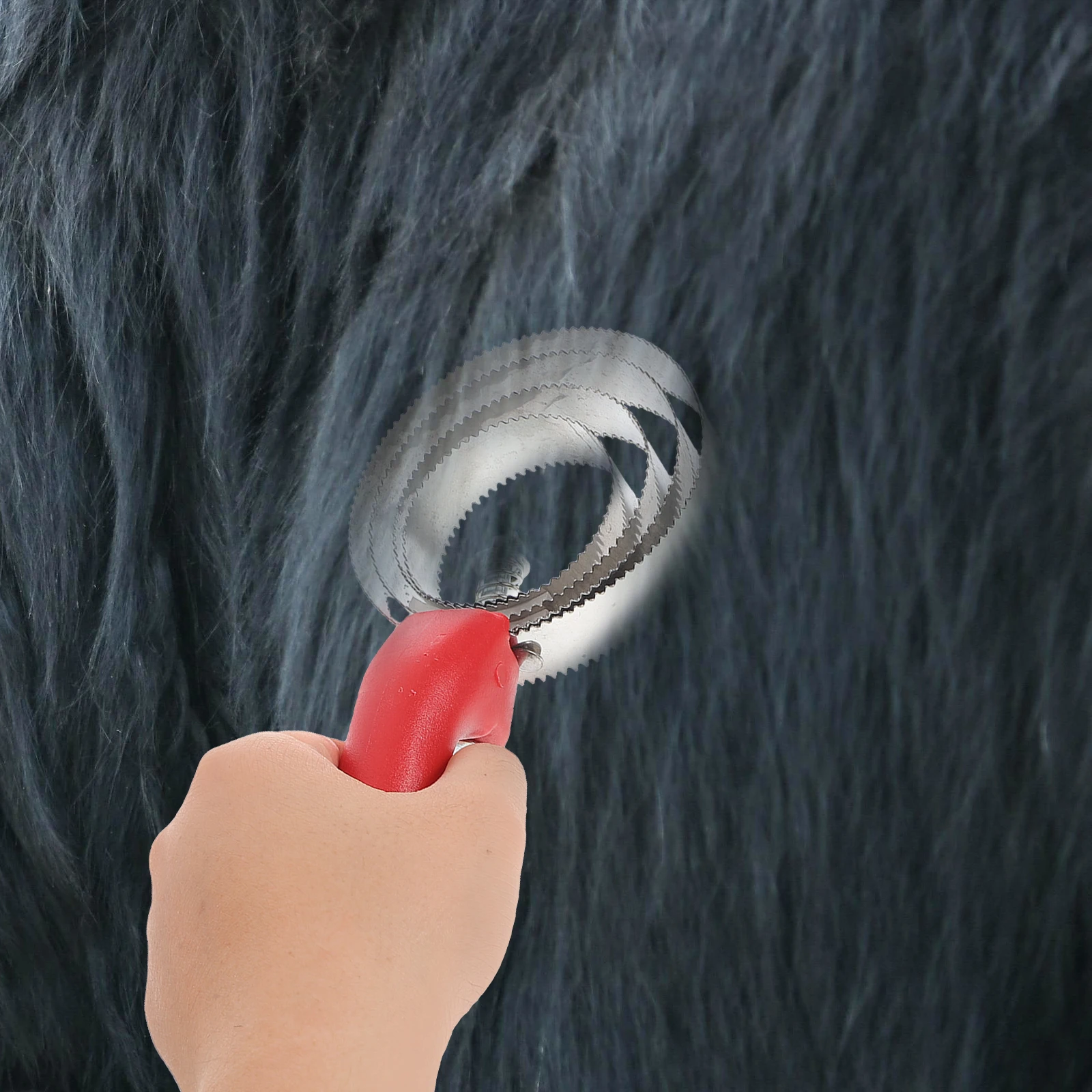 

Horse Hair Double Sided Stainless Steel 4 Horse Hair Brushes Rings Comfort Grip Handle Grooming Tool Pet Curry Brush