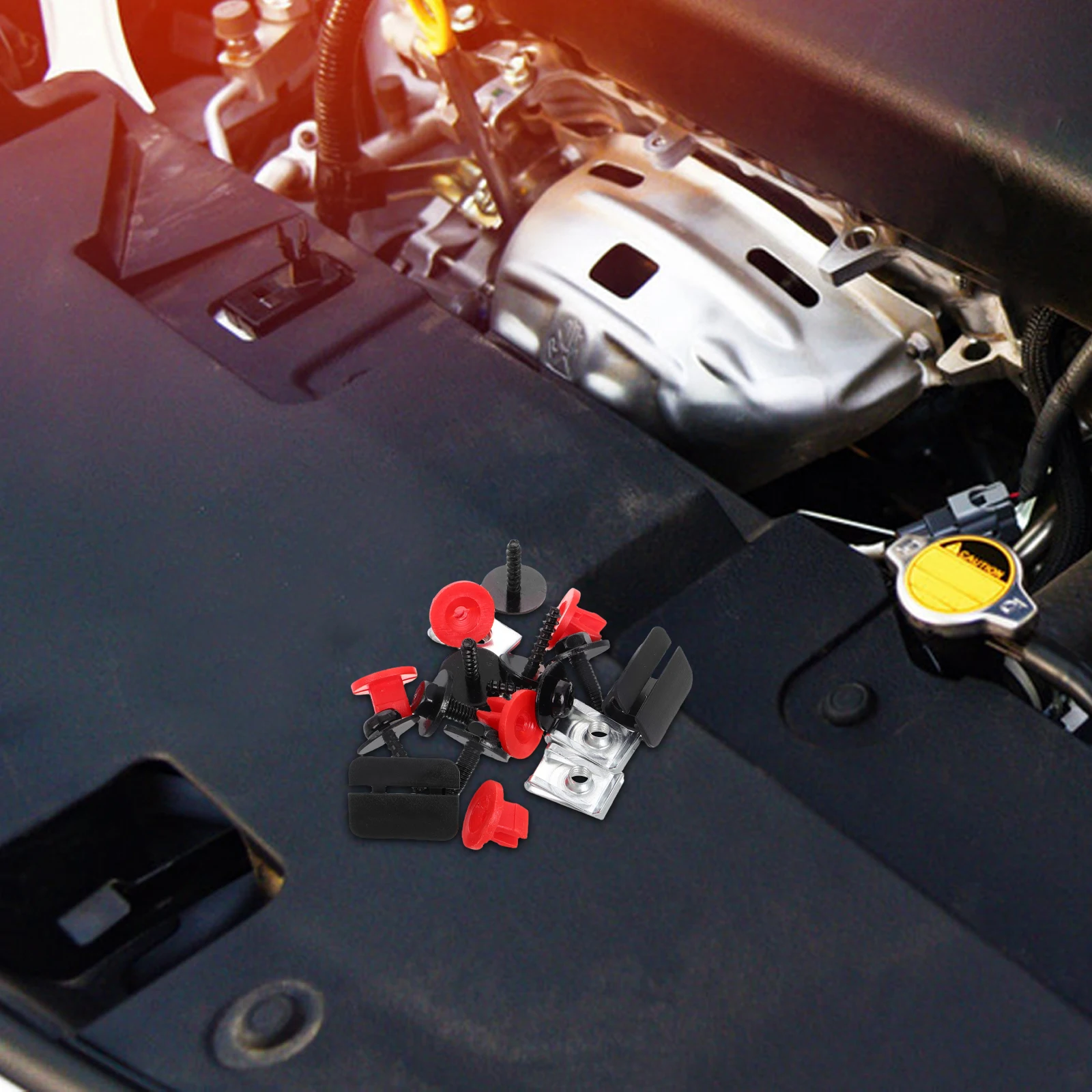 

Splash Guard Kit Automotive Underbody Protector Plastic Metal Engine Case Guard Front Bumper Lower Shield Screws Bolts