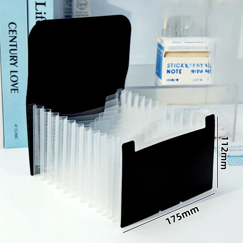 12 layer small organ bag with high aesthetic value A6 multi-layer folder transparent insert large capacity organ clip ticket