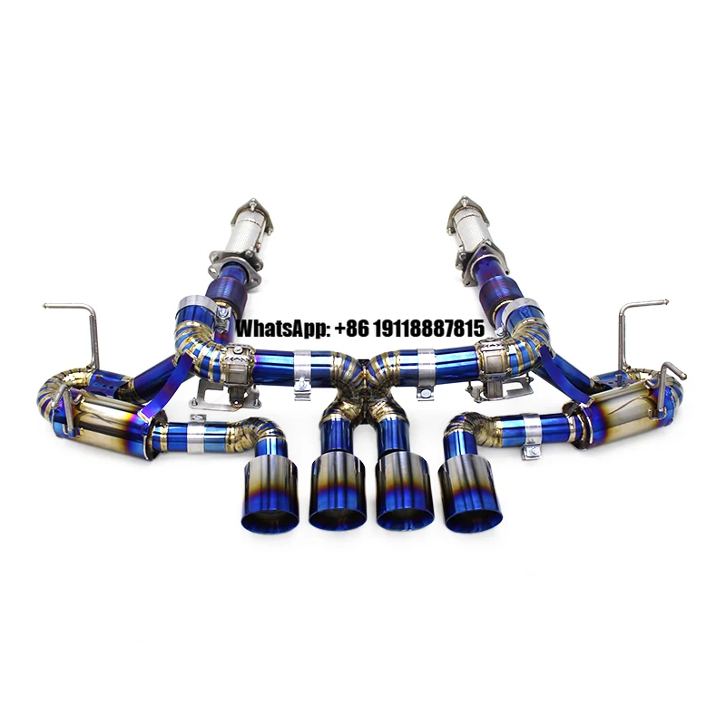

OEM Valve Muffler Titanium Exhaust System for Chevrolet CORVETTE C8 Z06 2019-2023 3inch Pipes Exhaust Downpipe Catback with Tips