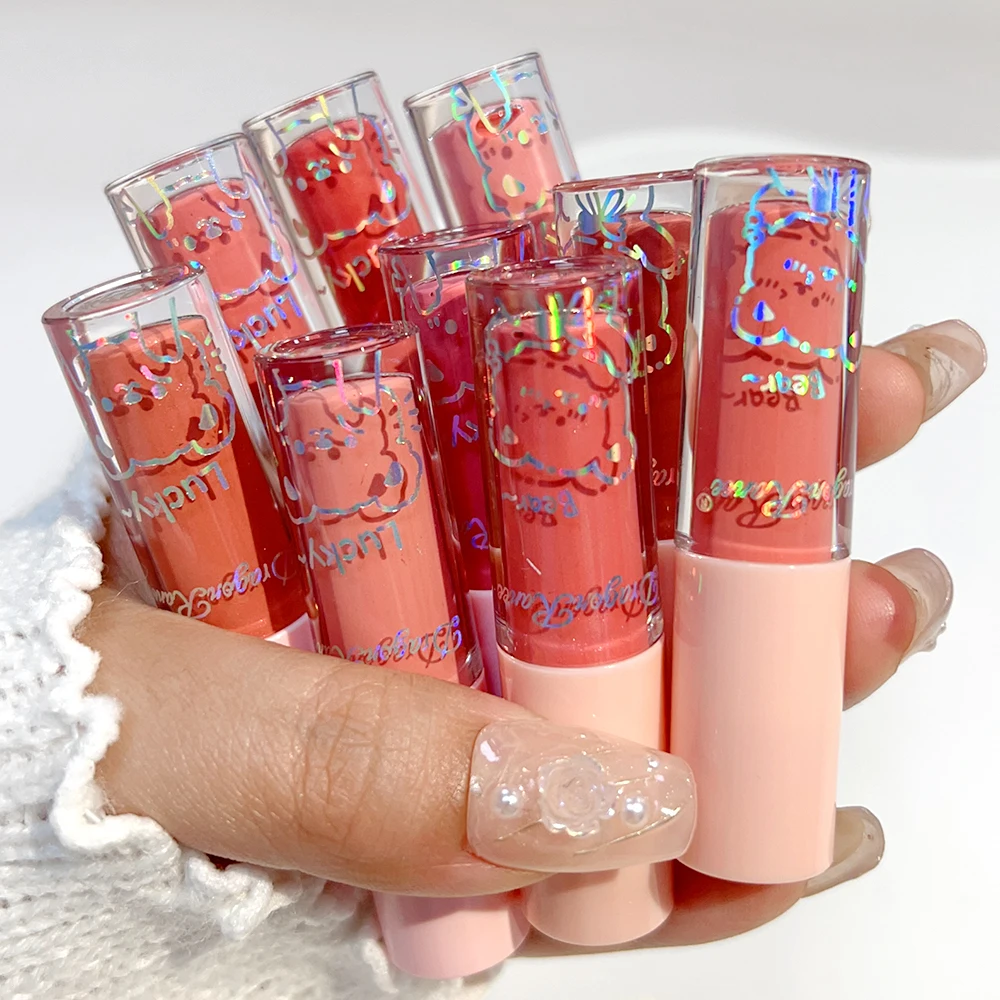 Brillo de labios hidratante resistente al agua, brillo de labios brillante de diamante, brillo de labios Sexy, maquillaje de tinte de labios de gelatina, 3 piezas por juego