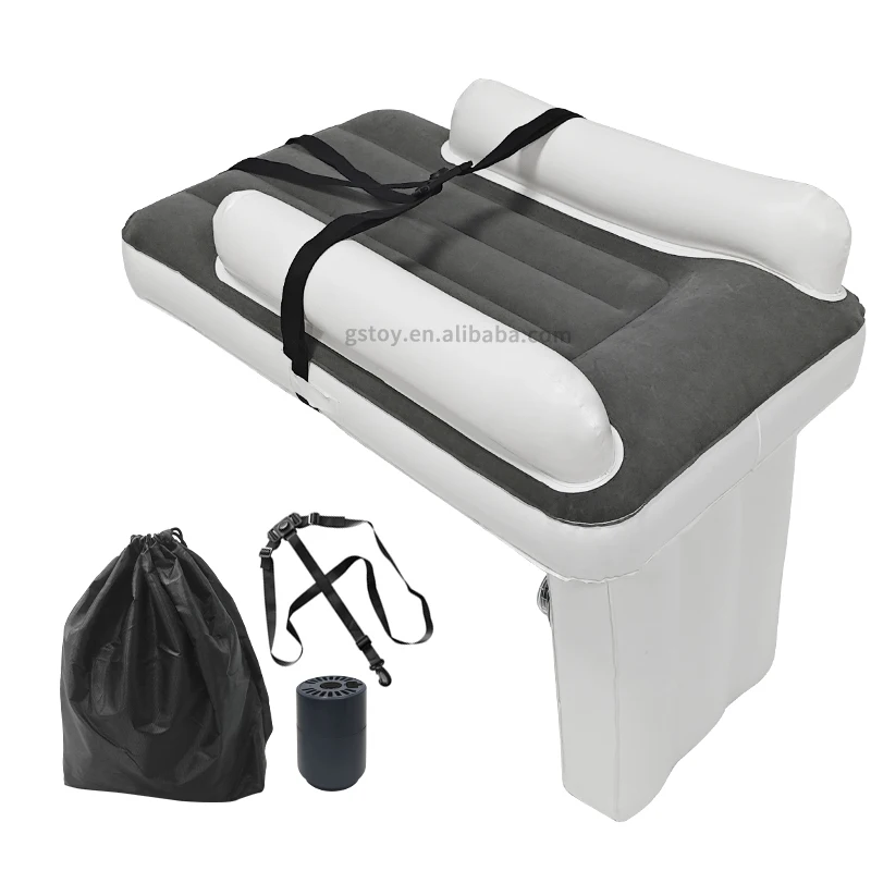 STLF Self Inflatable Airplane Bed Travel Portable Toddlers Airplane Blow up Bed Baby Air Mattress for Flight Car Kids Seat Exten