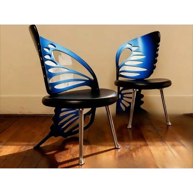

Butterfly decorative art hollow living room sofa chair boutique furniture hotel lobby antique chair