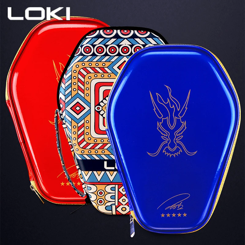 

LOKI Portable Table Tennis Racket Bag PU Waterproof Protection Case for Ping Pong Paddle