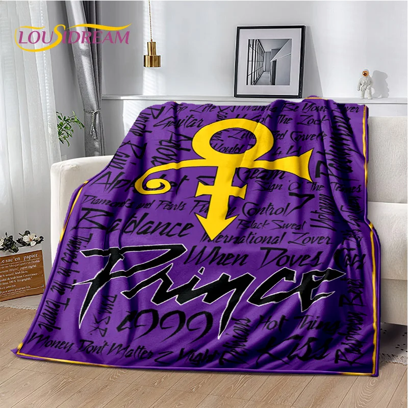 Prince Rogers Nelson Artist Purple Rain Blanket,Soft Throw Blanket for Home Bedroom Bed Sofa Picnic Travel Office Cover Blanket