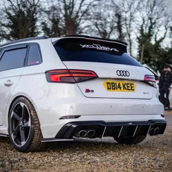 Car Styling Spoiler Wing Lip For Audi A3 S3 Hatchback 2014 - 2020 High Quality ABS Plastic Car Rear Trunk Roof Lip Spoiler
