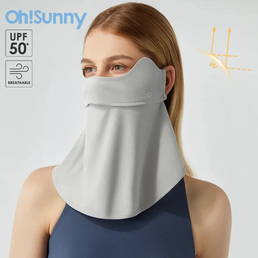 

Women Face Cover with Neck UPF1000+ Outdoor Anti-Dust Sun Protection Quick Dry Soft Breathable Washable Adjustable