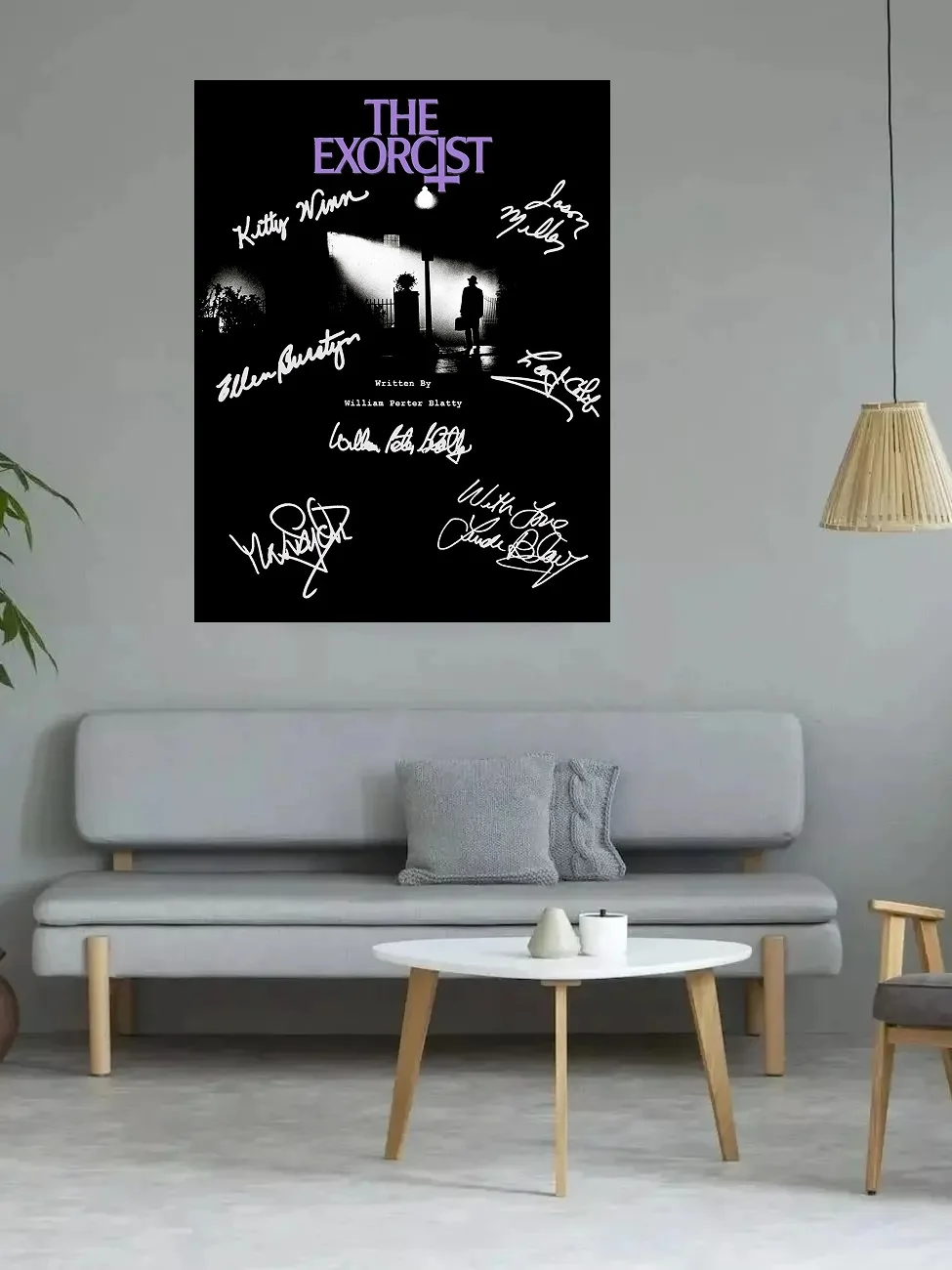 The Exorcist Autographed Signed Movie, Print Art Canvas Poster, For Living Room Decoration, Home Wall Decor Picture