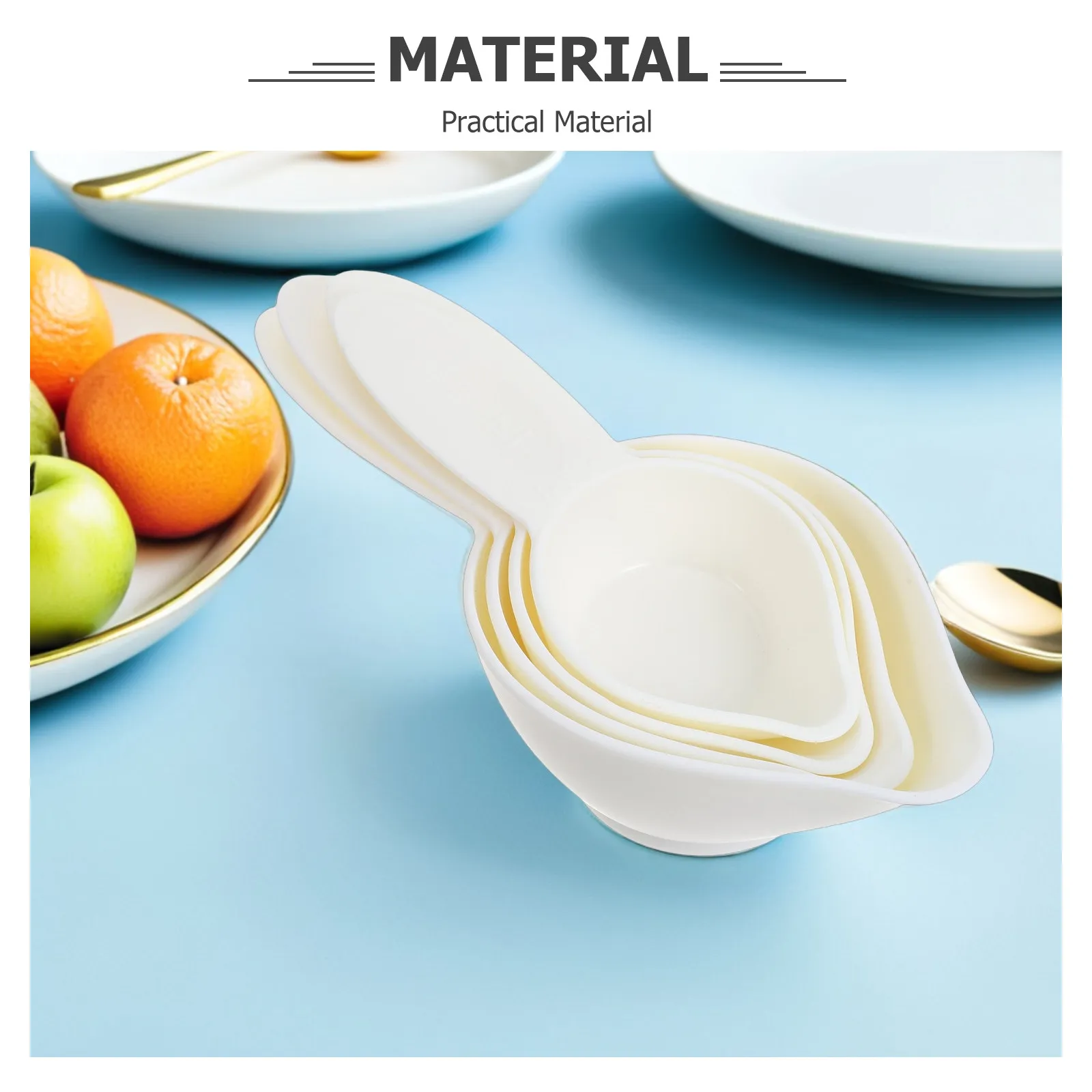 4Pcs Braille Kitchen Measuring Cups Set Precise Liquid Dry Baking Cooking Measuring Tools for Visually Impaired Low Vision Users