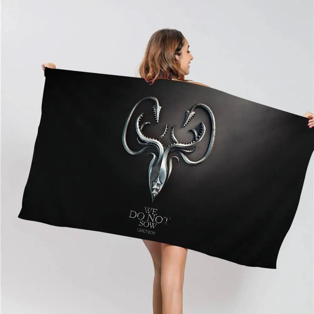 Film G-Game of TV T-Thrones Bath Towel Microfiber Soft Water Absorbing Breathable For Girl Kids Decorative Cartoon Beach Towel