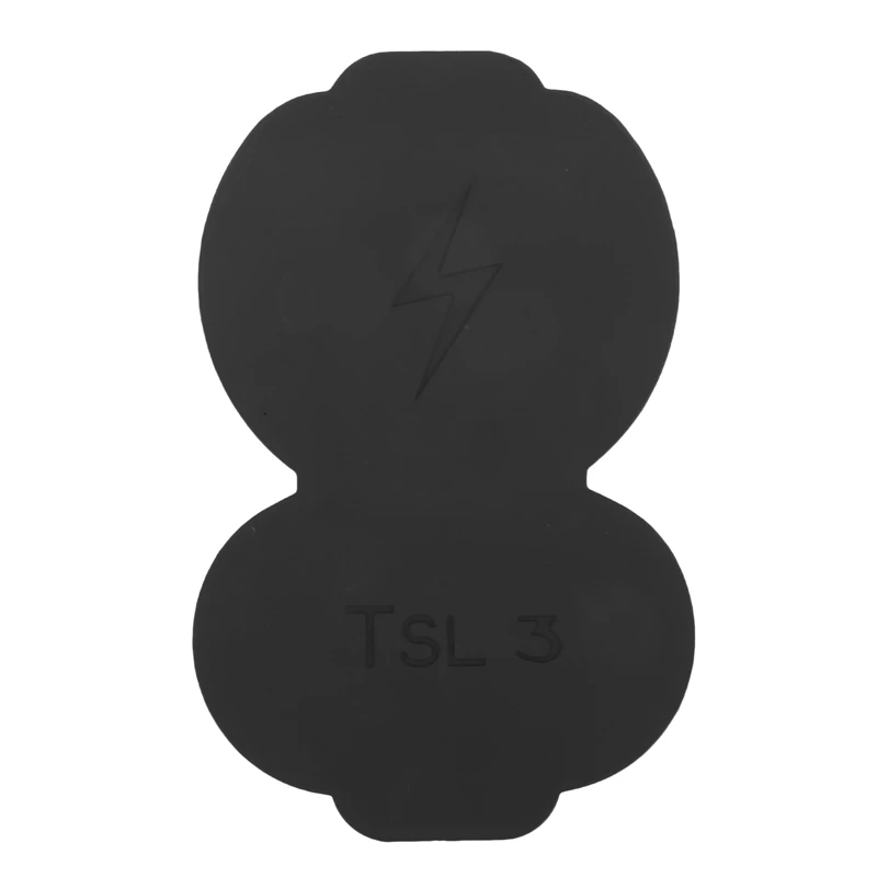 Silicone Charging Port Waterproof Dustproof Protective Cover for Tesla Model 3 2017-2020 Model Y-Eur Version