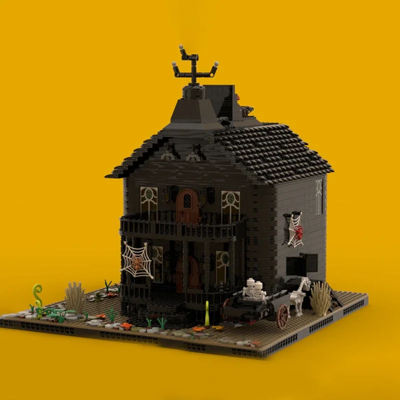 

2805PCS MOC Spooky House Building Blocks Set Ghost Skeleton Hut Bricks toy Children Halloween Birthday present