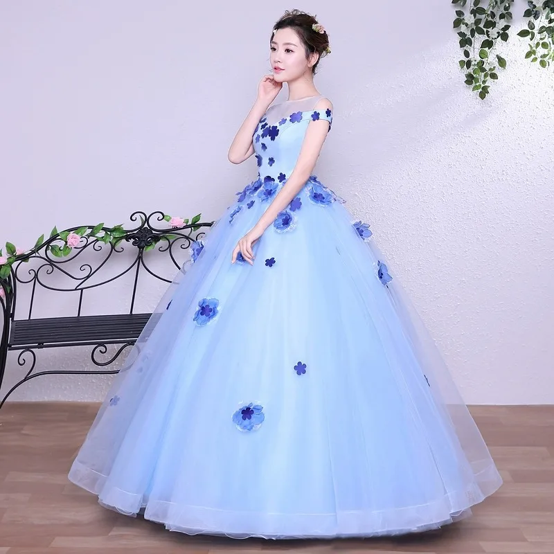 Fashion Ball Gown Quinceanera Dresses Appliques Tulle Prom Birthday Party Gowns Formal Vestido De Anos 15