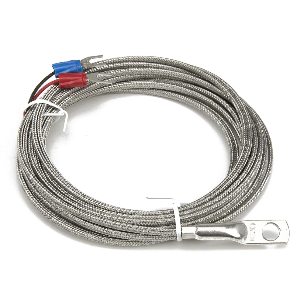 FTARR02 K E J type 4m metal screening cable 6mm diameter hole ring head thermocouple temperature sensor