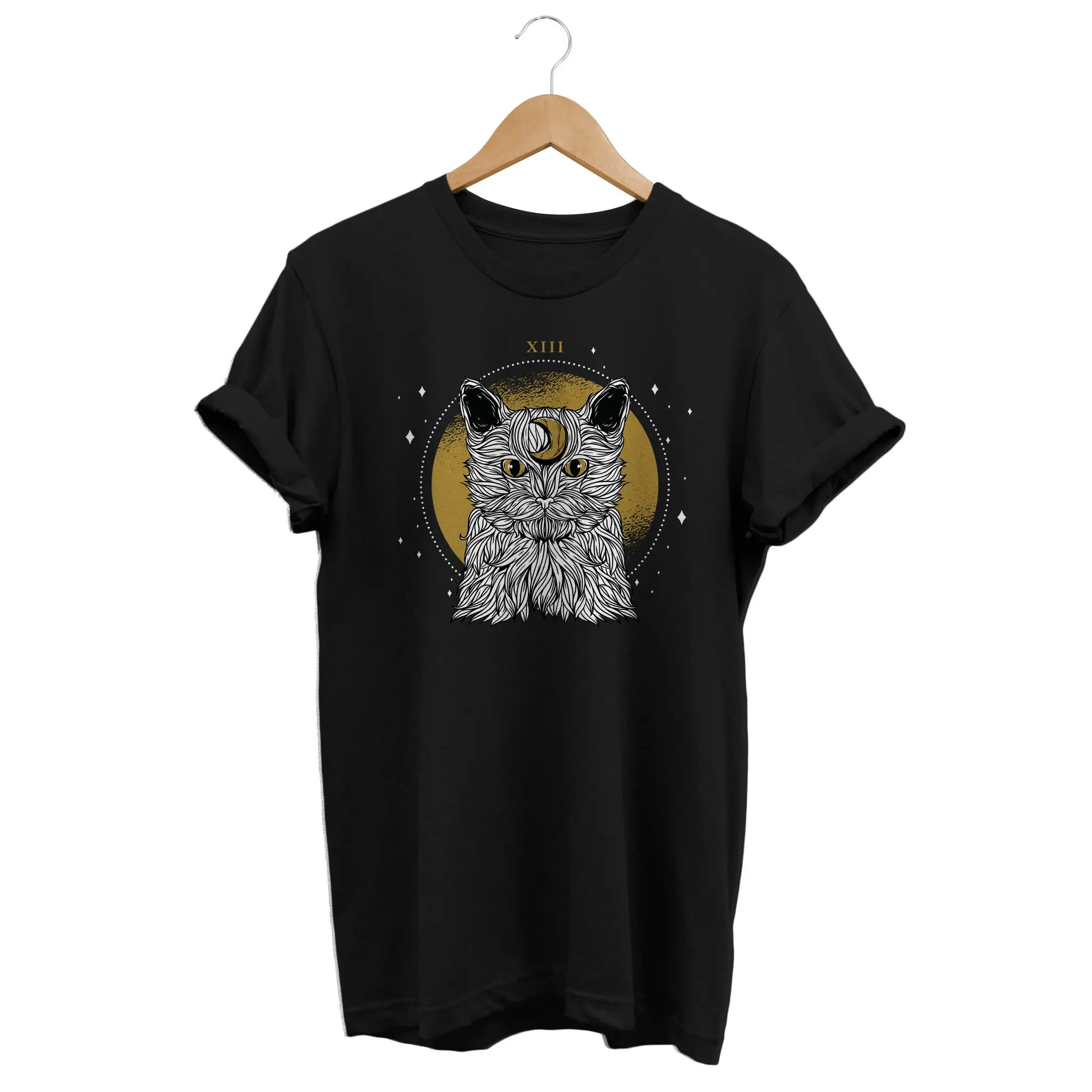 Mystic Cat T shirt Soft Grunge Clothing Witchcore Wiccan tee Witchcraft gift Dark Academia Occult Outfit Mori Girl