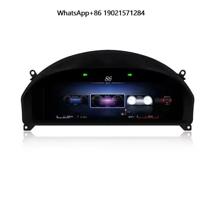 

12.3" Car LCD Dashboard Digital Cluster for BENZ GLK 2008-2015 New Upgrade Auto Speedometer Virtual Cockpit