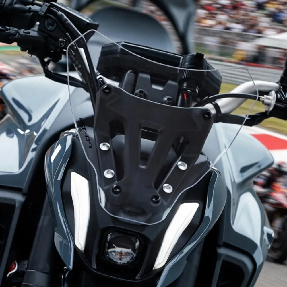 For YAMAHA MT-07 MT07 2021 2022 2023 2024 Motorcycle Windshield Screen Visor Windscreen Double Accessories Bubble Wind Deflector