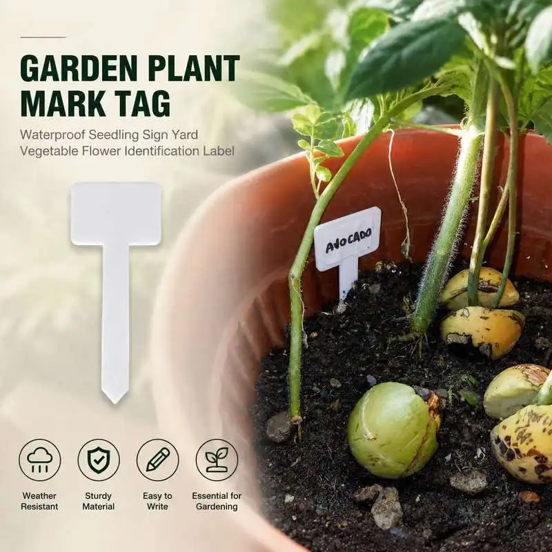 Waterproof Plant Identification Tag Garden Seedling Marker Yard Flower Vegetable Sign Plate