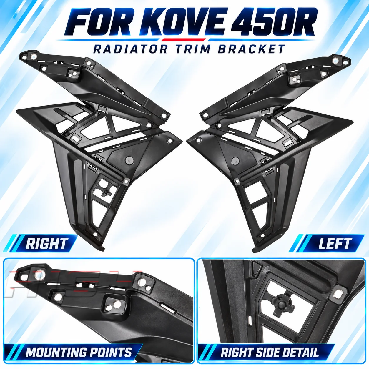 Fit For KOVE 450R 2026 Model Radiator Decorative Bracket Water Tank Support Mount Accessories