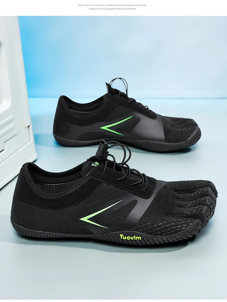 Professionelle Fünf-Zehen-Gym-Trainingsschuhe, Indoor-Sportschuhe, Komfort-Gewichtheber-Trainingsschuhe, Wander- und Watschuhe, rutschfest – Detail 13