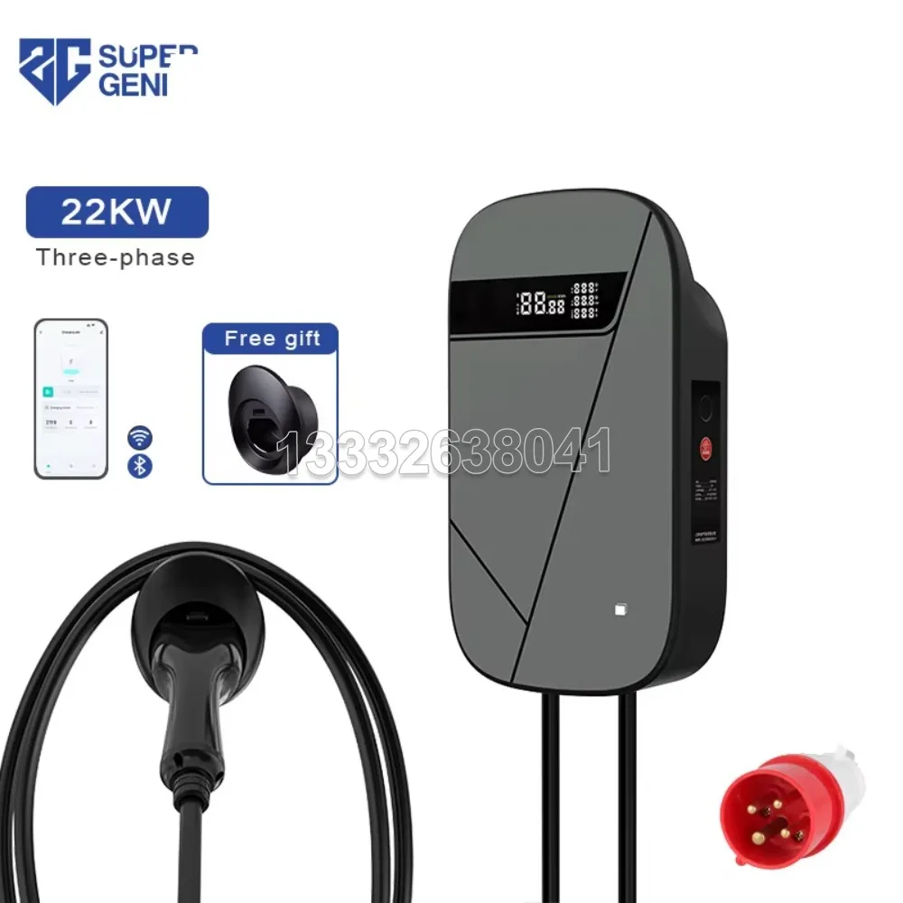 Home Use Portable Solar Type 2 Charger Mobile EV Charger with Adjustable Battery Current New Condition