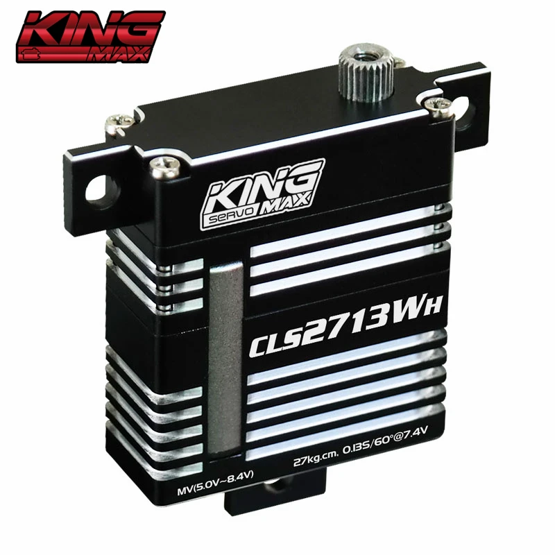 

KINGMAX CLS2713W 34g 27kg.cm@7.4V Steel Gear Digital High Pressure Coreless Motor Servo for Glider Fixed Wing Flat Thin Wing