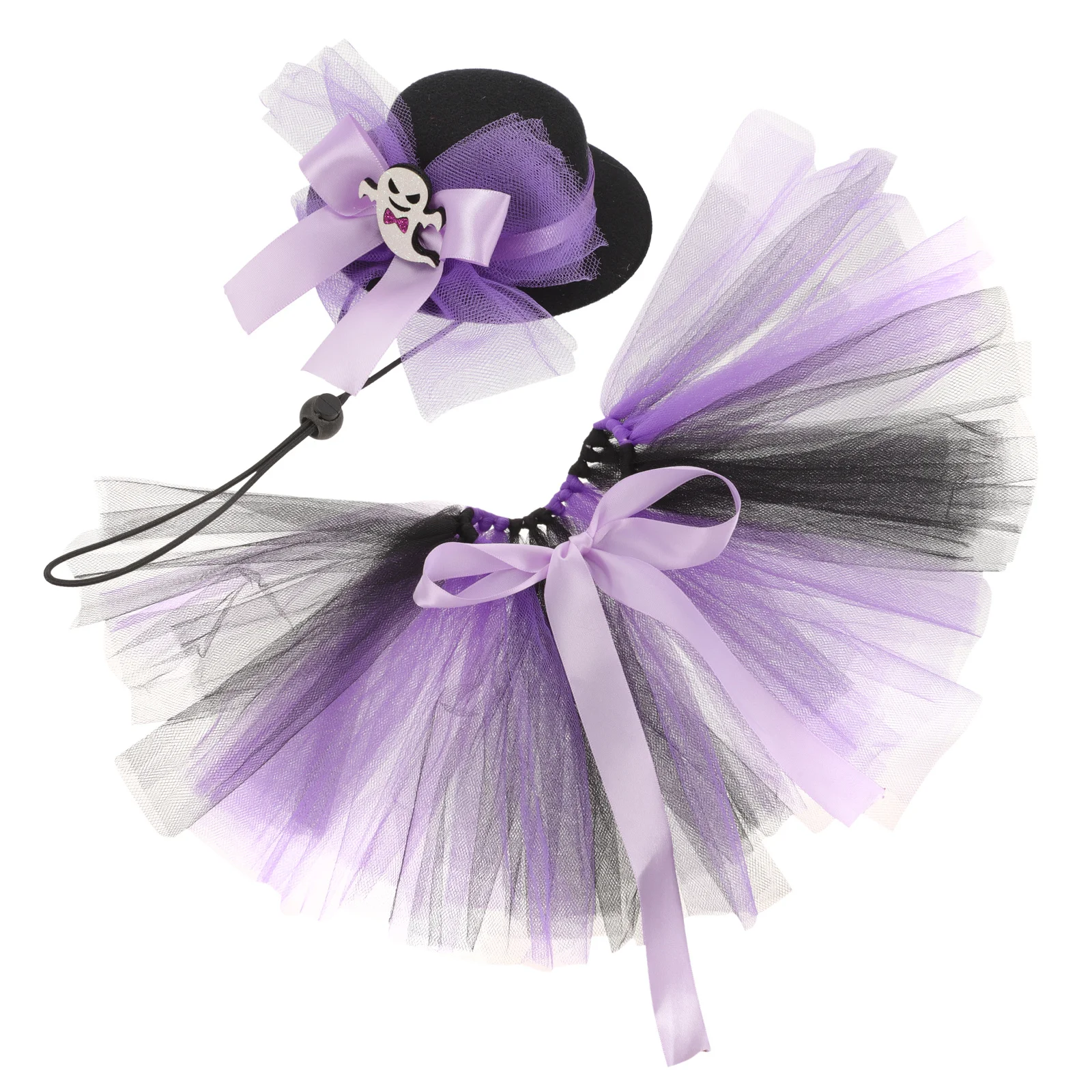 

1Set Halloween Dog Costume Cat Tutu Skirt Hat Adorable Pet Outfit Party Cosplay Prop Halloween Pet Costume Dog Tutu Skirt Hat