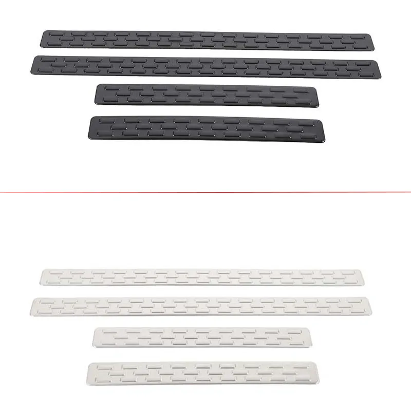 لاند روفر ديسكفري 4 LR4 2010-2016 الفولاذ المقاوم للصدأ سيارة عتبة خارجية المضادة للخدش قطاع ملصق مزخرفة اكسسوارات السيارات #4