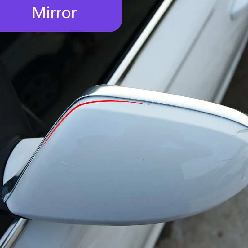 3M/5M Chrome Moulding Trim Car Door Protector Stickers Strip Bumper Grill Car Anti-Collision Tape Door Edge Guard Plate Sticker