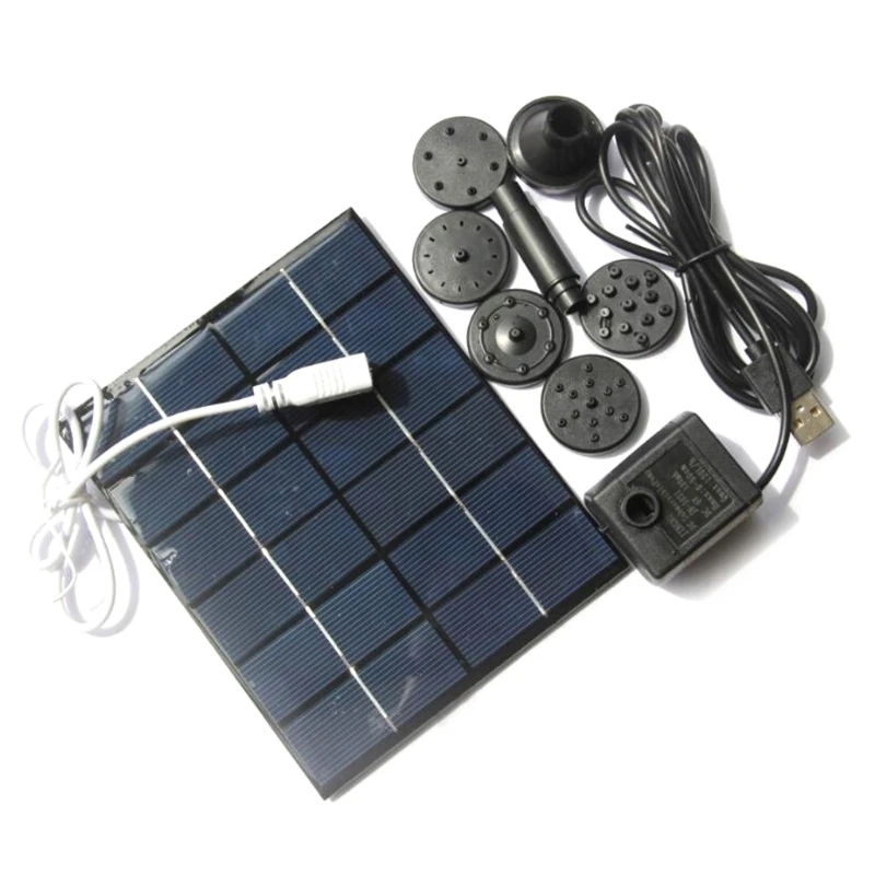 Fish for Tank Pond Pool Aquarium Air 2W 6V Multipurpose Solar Air