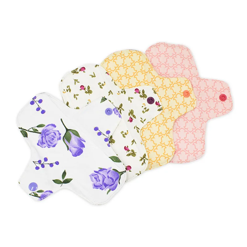 [AIO] Cotton Sanitary Napkin Reusable Washable Menstrual Pads Women Hygiene Sanitary Towels Postpartum Nursing Pads Set