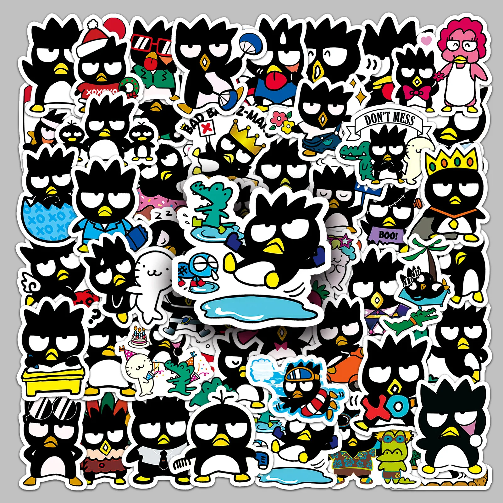 50pcs Sanrio cute BAD BADTZ-MARU cartoon animal waterproof decoration computer mobile phone ledger sticker