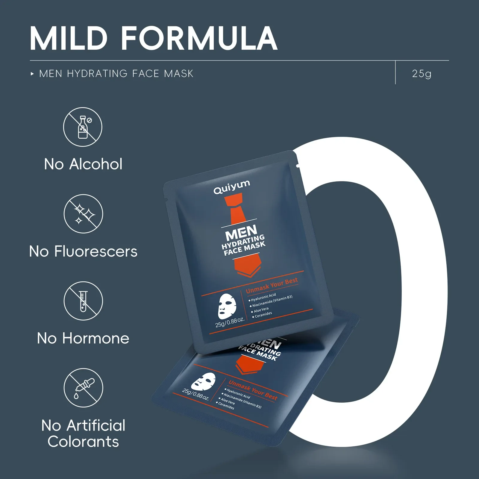 

QUIYUM 5pcs Men Active Collagen Facial Mask Moisturizing Face Skin Care Blackhead Nourish Facial Peel Off Mask Skin Care Product