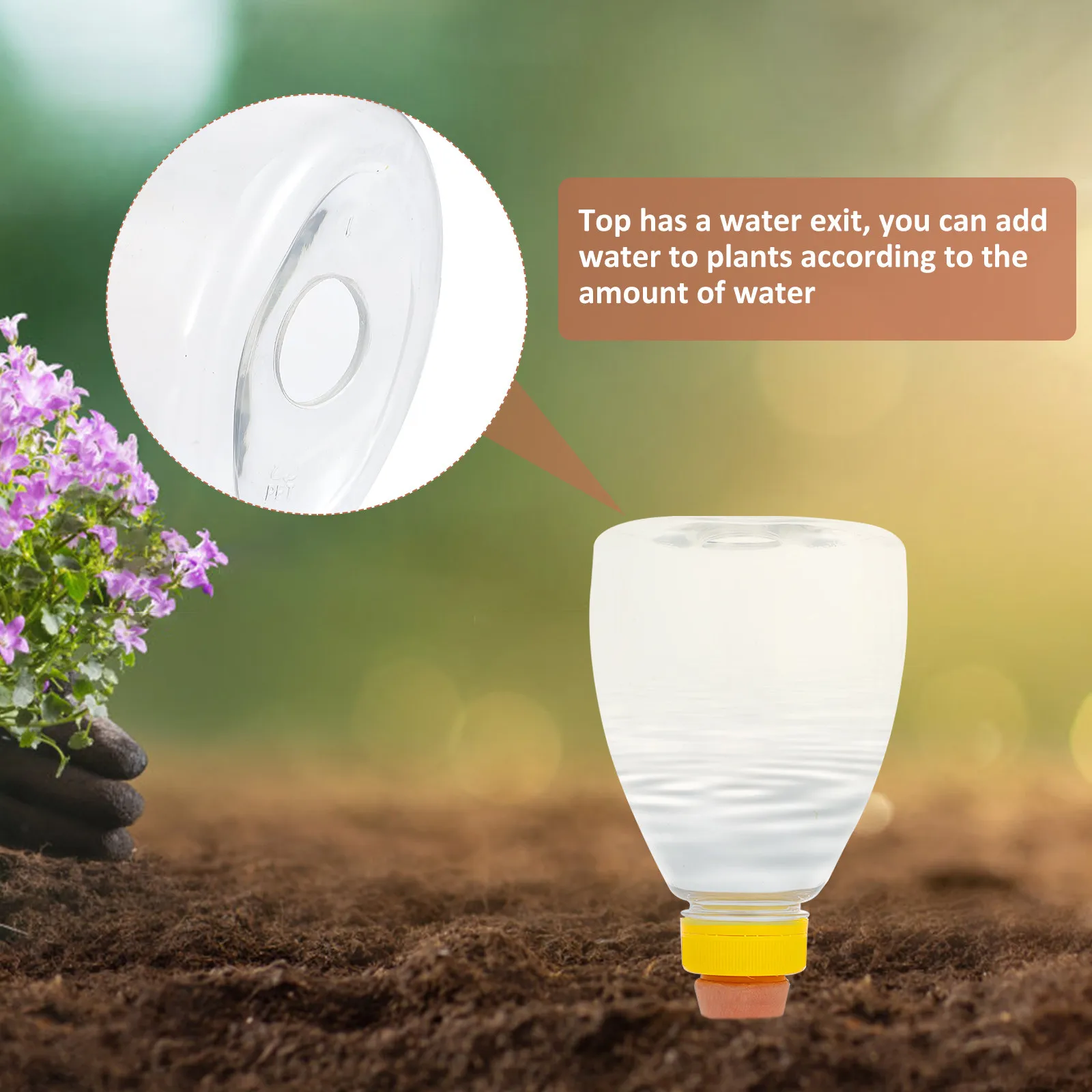 

Автоматический капельный полив для растений (1 шт.), медленное подача воды, для горшечных растений, бонсай, домашнего садоводства, самополивающийся.