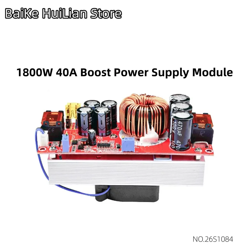 1pcs/lot 1800W 40A boost power module DC-DC constant voltage and current adjustable power module 12-60V boost 12-90V