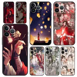 Heaven Official’s Blessing Phone Case For iPhone 13 15 14 12 11 Pro MAX XR X SE XS 7 8 Plus Luxury iPhone13 Fundas Black Cover